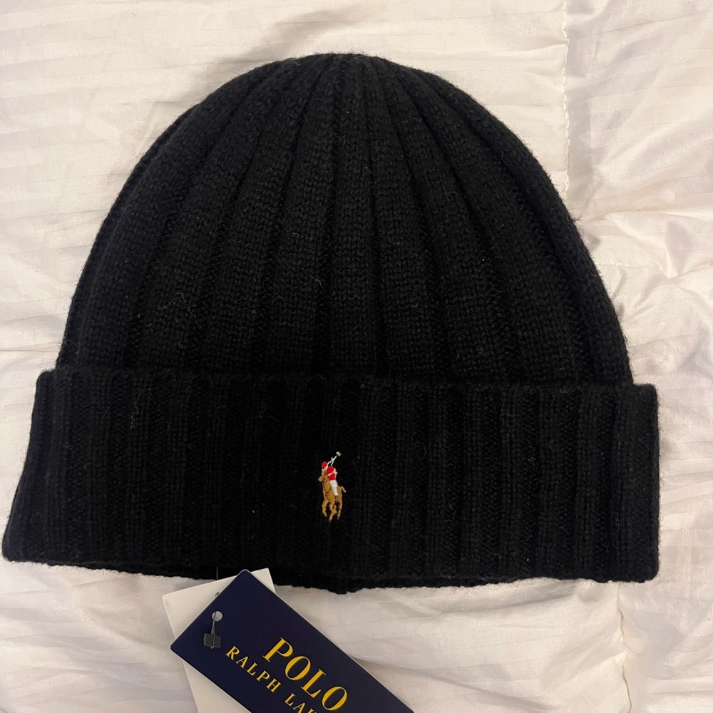 Polo by Ralph Lauren Classic Black Beanie